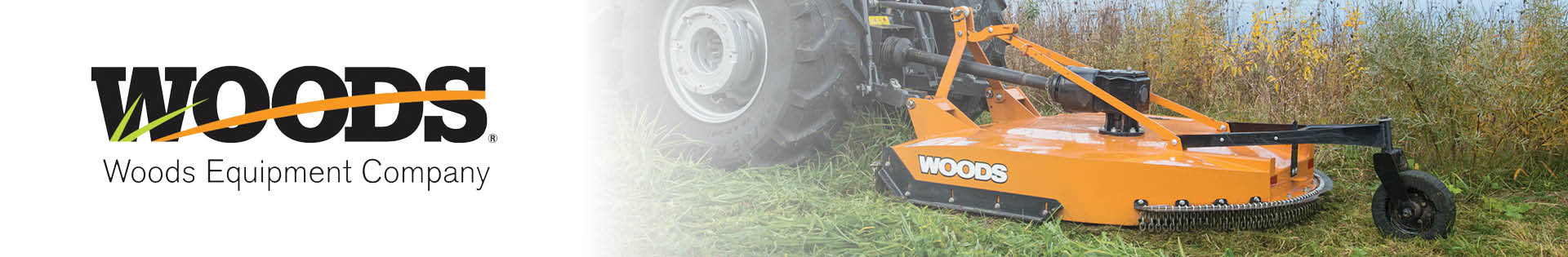 Bush Hog Mowers Banner Field of mowed grass using Bush Hog mower