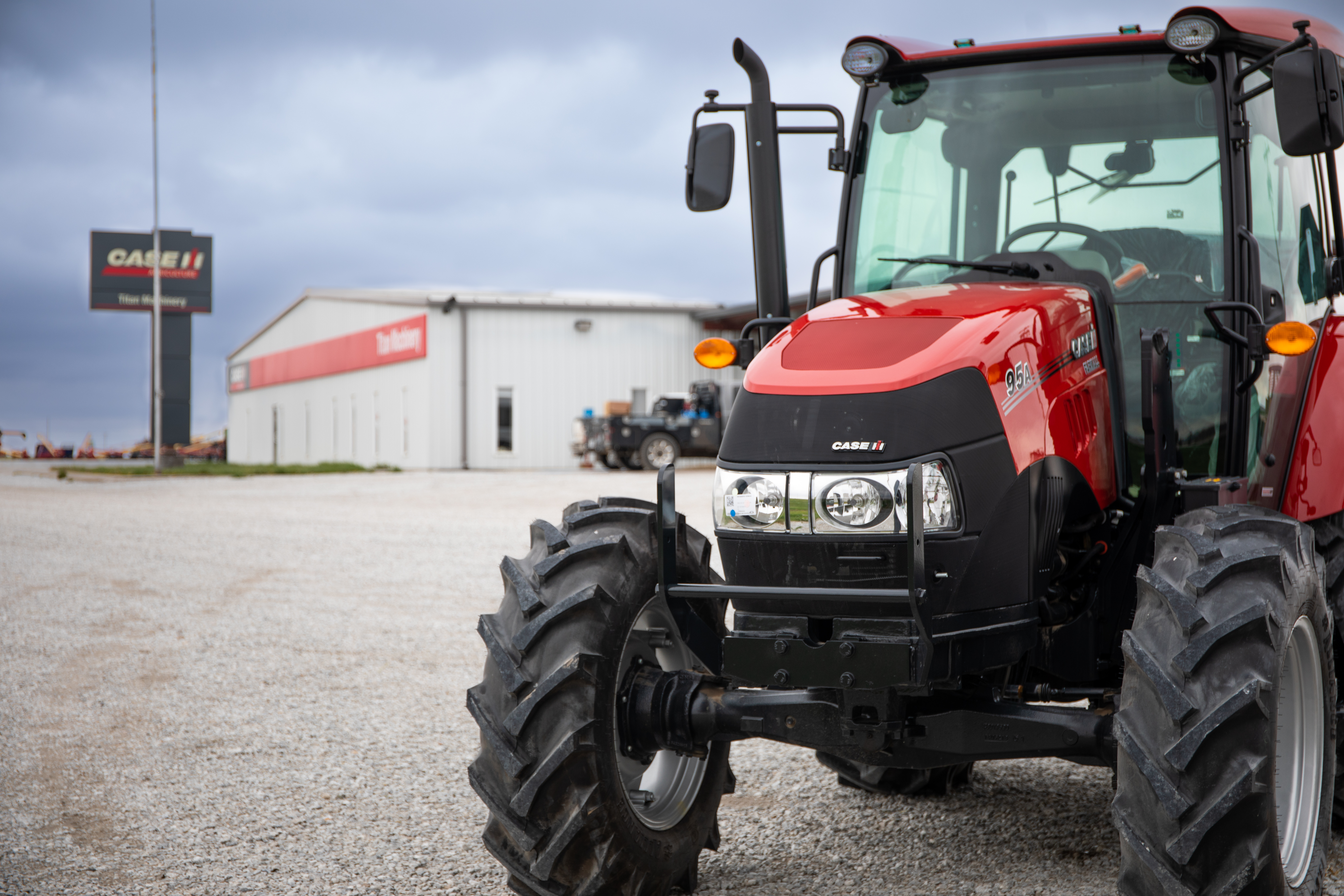 Holdrege Exterior with a Case IH Tractor in the foreground