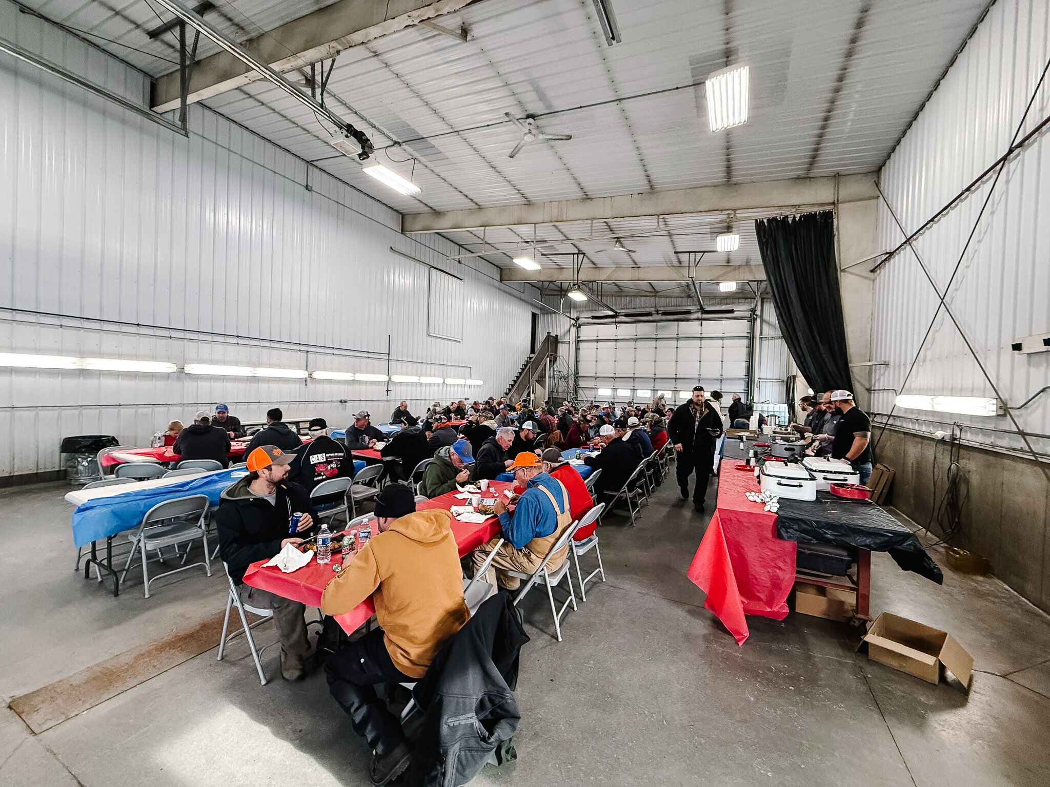 Graceville's Customer Appreciation Event with customers enjoying a meal