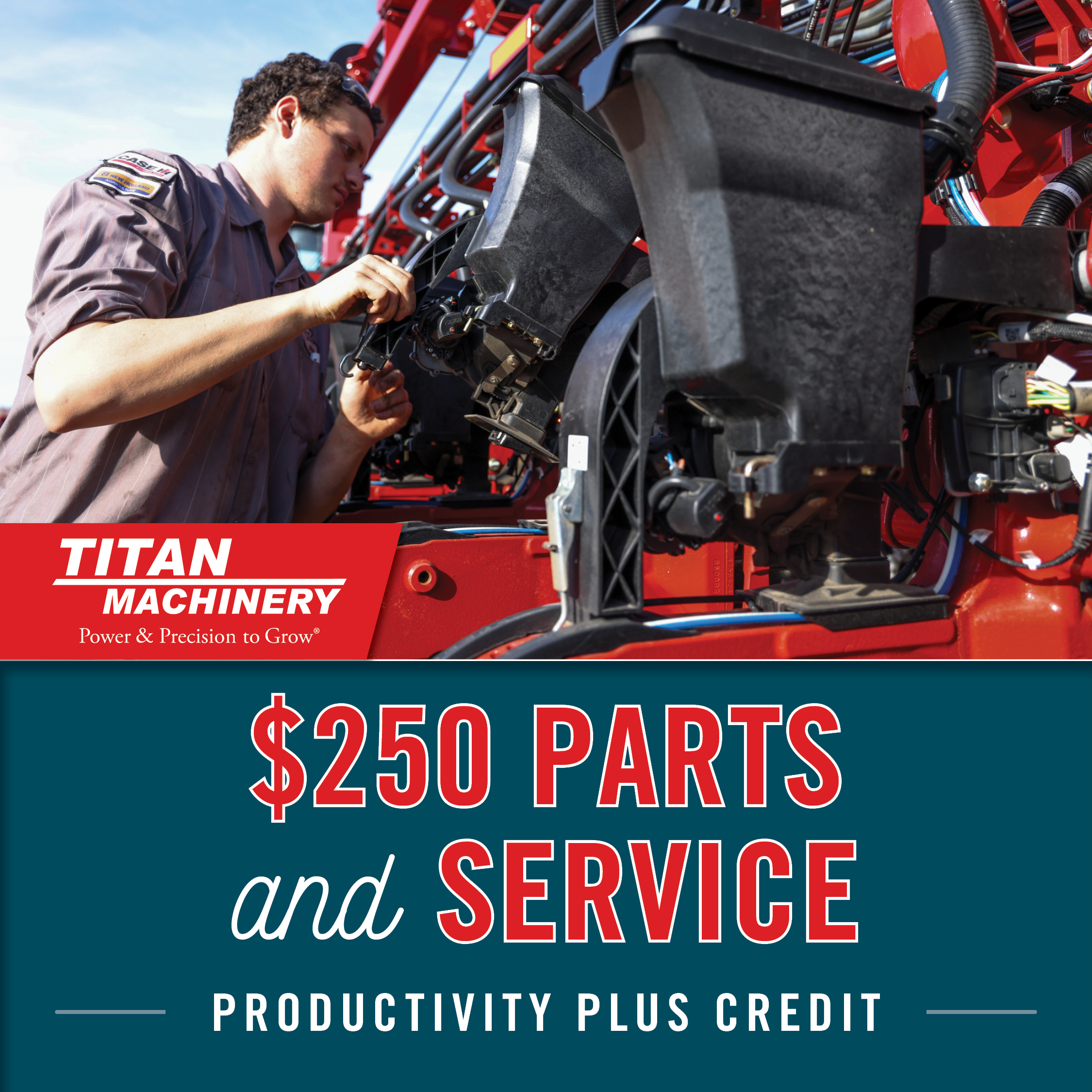 $250 Parts & Service Productivity Plus Credit