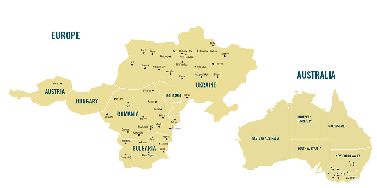 Titan Machinery International Locations Map