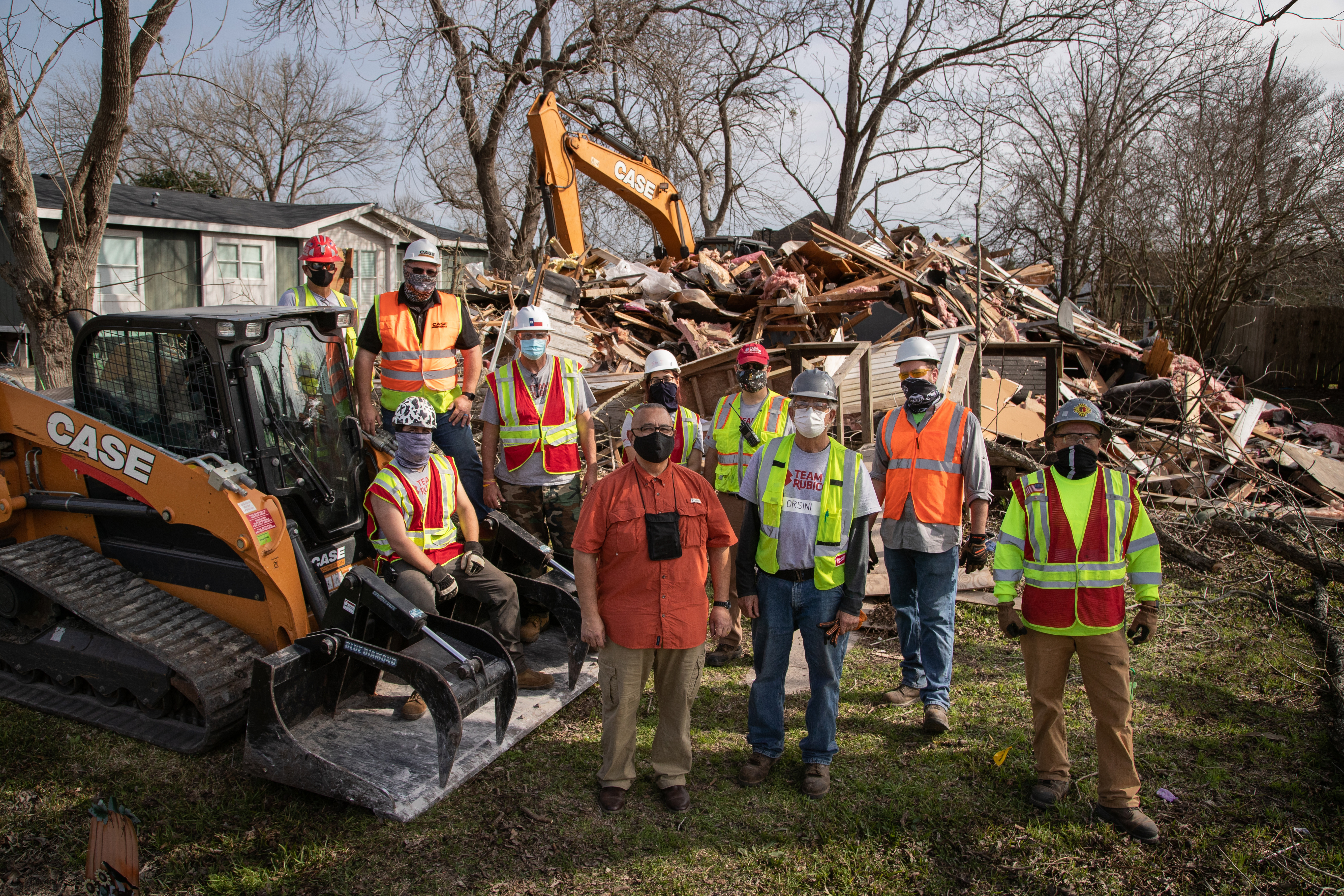 CASE + Rubicon Disaster Relief Team together