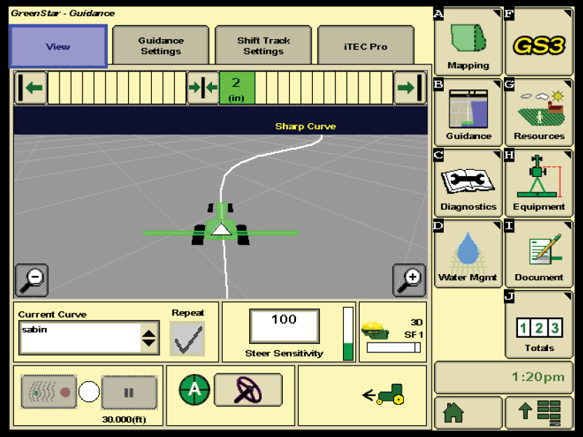 John Deere AutoTrac Guidance System John Deere AutoTrac Guidance System
